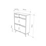 Hanah Home Astat Gabinete de Zapatos Mocha ligero